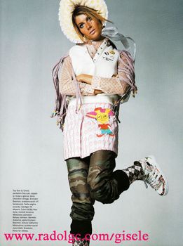 Vogue Italia August 2001 : Gisele Bundchen by Steven Meisel